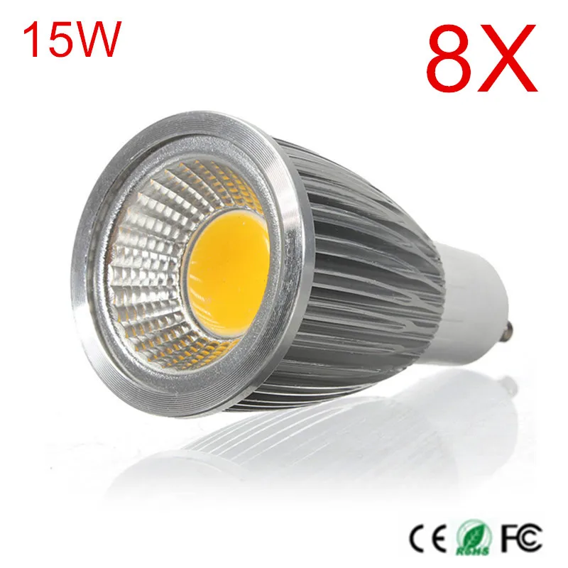 Super Bright GU10 Bulb Light Dimmable Led Ceiling light Warm White AC85 ...