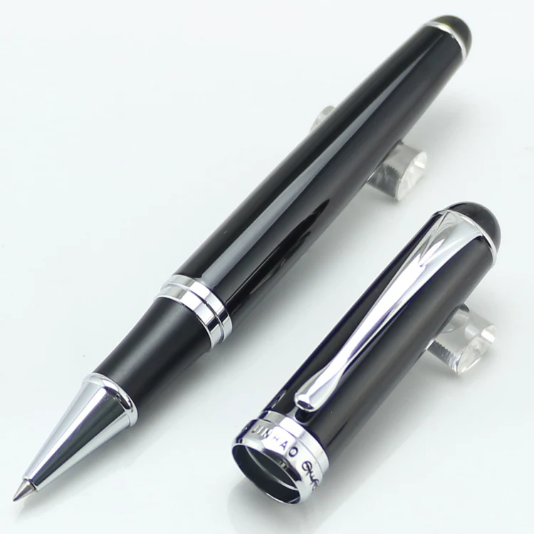 JINHAO 750 ИСПОЛНИТЕЛЬНЫЙ роллер ручки черный и серебристый клип канцелярские школьные и офисные принадлежности Роскошные Письма подарочные ручки