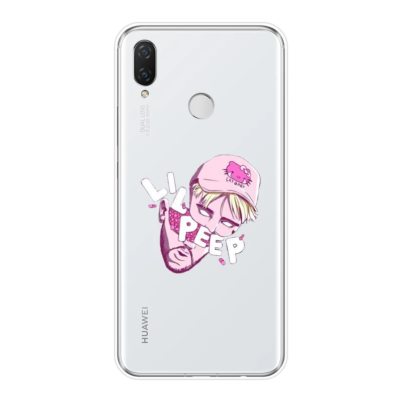 Для Huawei Nova Smart Lite 2017 чехол для телефона силиконовый Рэппер Lil Peep мягкая задняя