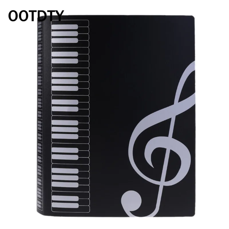 

OOTDTY 80 Sheets A4 Music Book Folders Piano Score Band Choral Insert-type Folder New