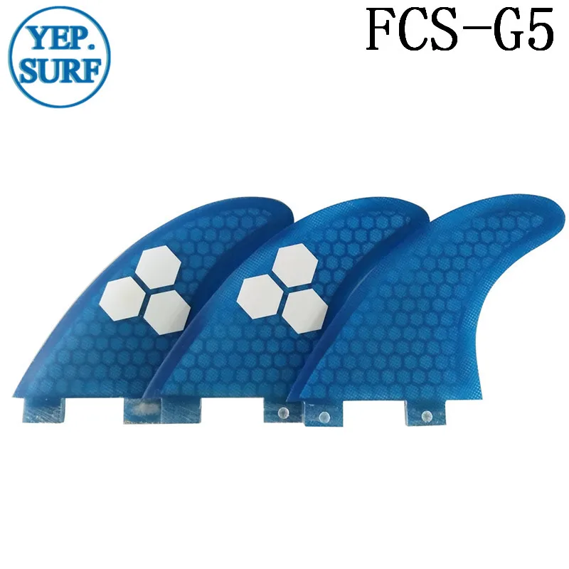 Плавник для серфинга FCS G5 Fin сотовый плавник для доски для серфинга синий цвет плавник для серфинга Quilhas thruster аксессуары для серфинга