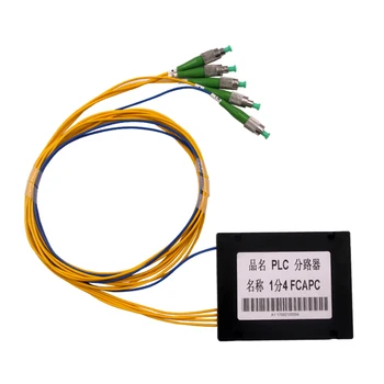 

Free Shipping ABS Box Fiber Optical PLC Splitter 1x4 FC/APC Connector 2.0mm 1m
