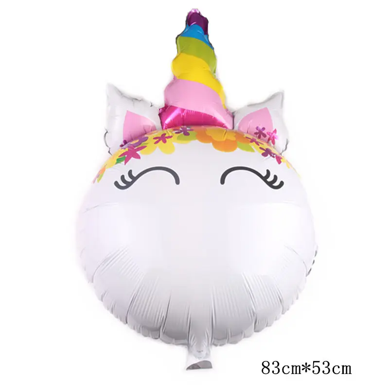 GOGO PAITY New Large Unicorn Head Aluminum Balloons Holiday Party Birthday Event Decoration Balloons Wholesale