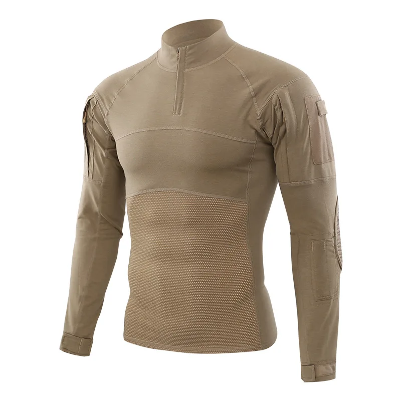 

Military Uniform Combat Shirt Men Assault Tactical Camouflage US Army T Shirt Long Sleeve Tops Male Outdoor training Clothes
