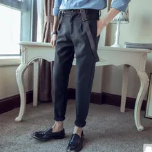 Дешевые и мода осень подростковой моды чулок брюки Slim повседневный комплект штаны Для мужчин; узкие брюки комбинезоны! M-3XL