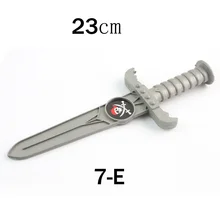 50 шт пластиковый нож 23 см пиратский детский вечерние игрушки для Хэллоуина меч маленькое оружие пластиковый игрушечный меч Пираты кинжалы для детей