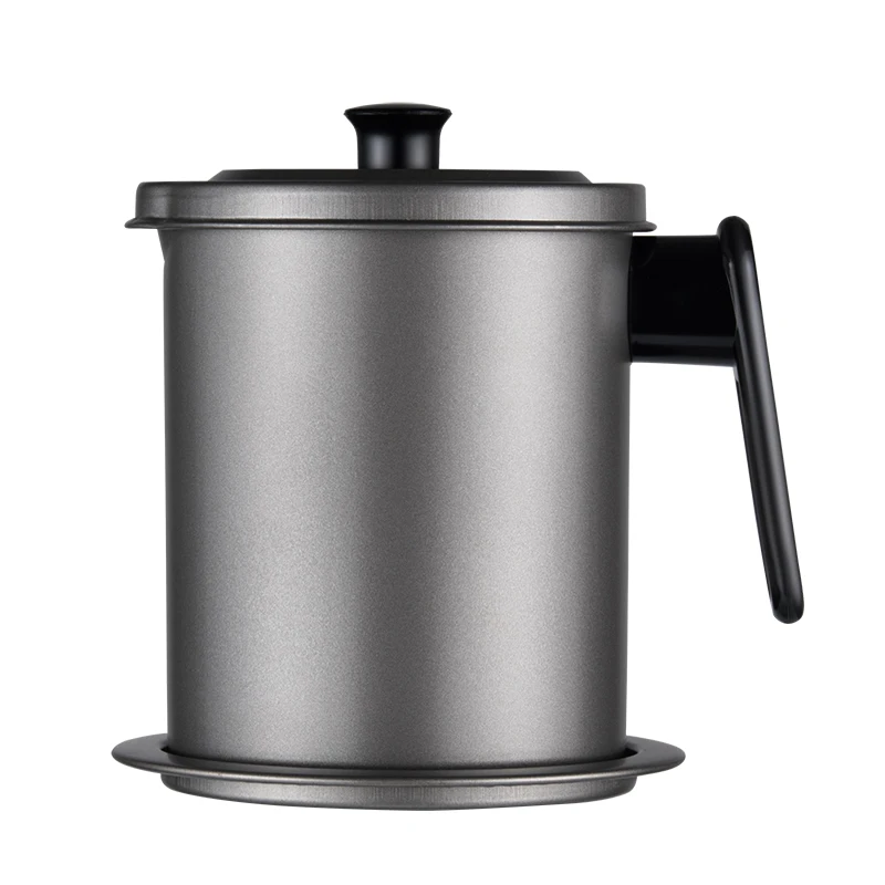 

1Pcs Filter Oil Kitchen Storage Tank Oil Can Stainless Steel Filter Fried Separation Multipurpose Health Practical High Quality
