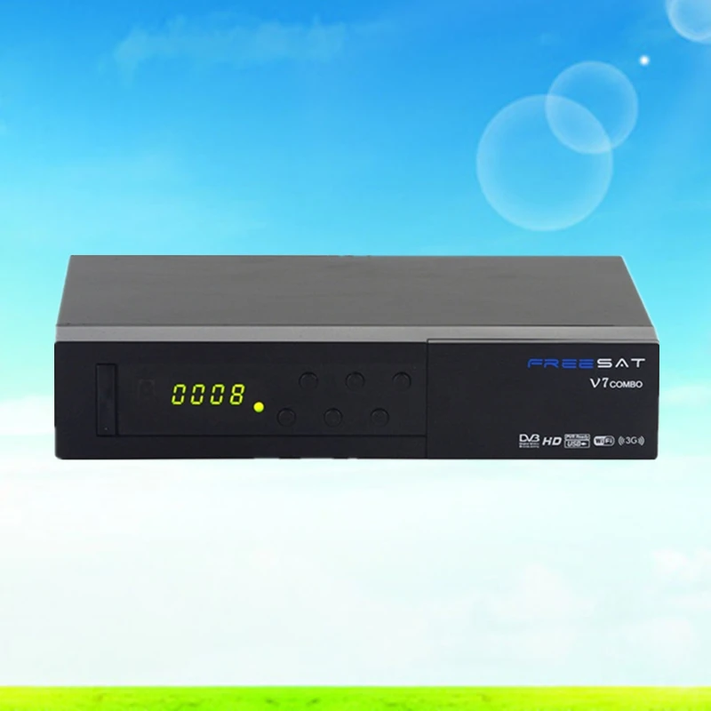

Satellite Receiver FREESAT V7 COMBO (S2&T2) digital Decoder Support USB WIFI Yo 1080P Full  HD DVB-S2+T2 Satellite Receiver