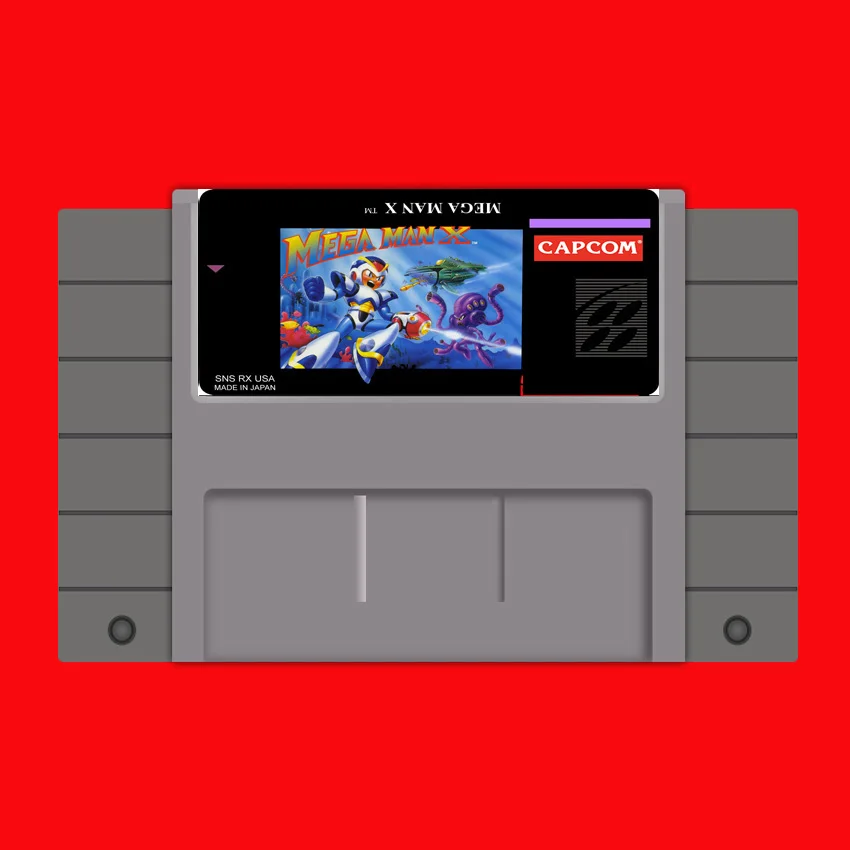 

Megaman X 16 bit Big Gray Game Card For USA NTSC Game Player