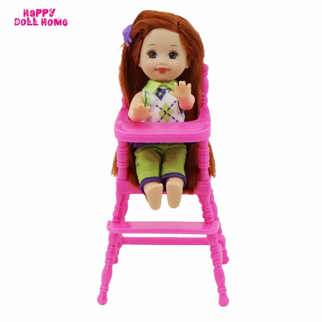 One Set Pink Assembly Baby High Chair Nursery Furniture
