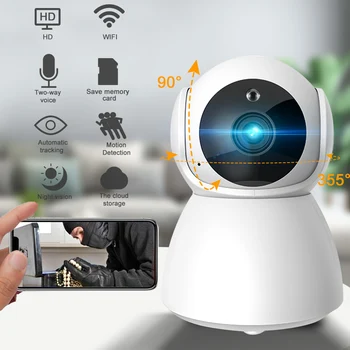 

1080P HD IP Camera Surveillance Audio Home Security IP Camera Night Vision CCTV WiFi Camera Baby Monitor