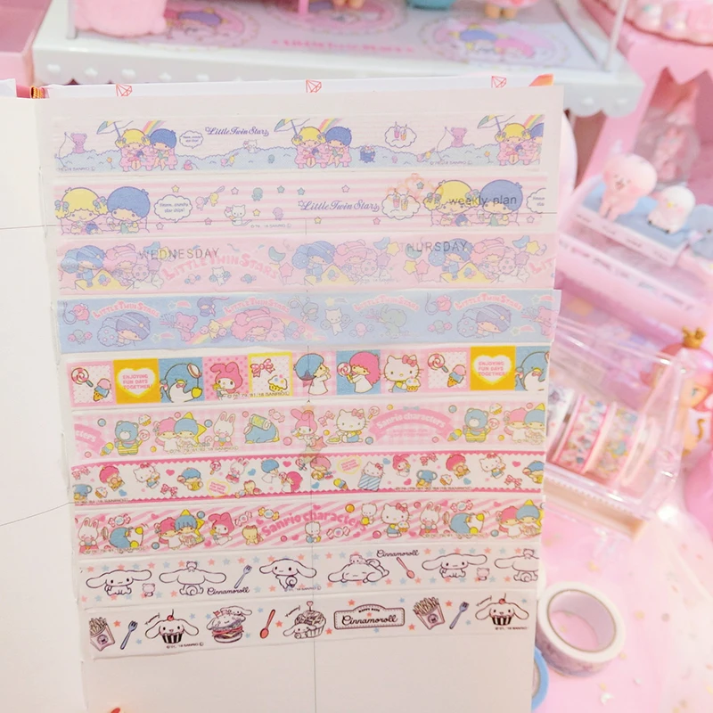 4pcs/pack Creative Cinnamoroll melody Stickers Diary Label Stickers Pack Decor Scrapbooking DIY Stickers Kids toys