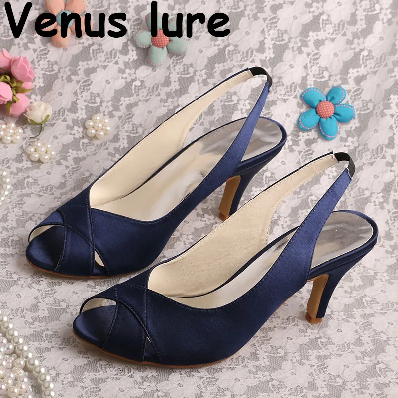 

Big Discount Navy Blue Shoes for Mother of the Bride Mid Heels
