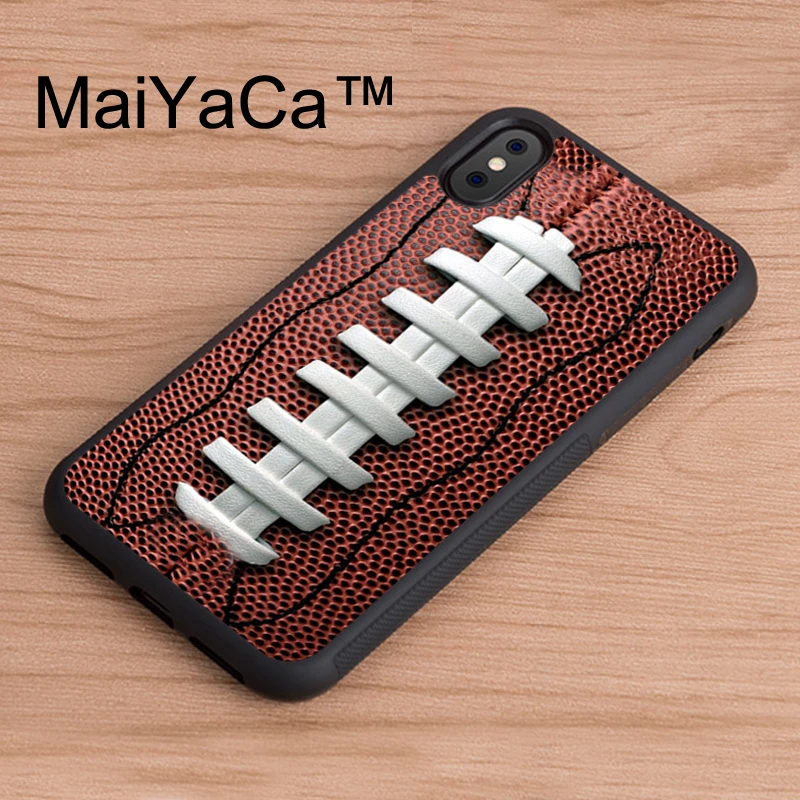 

MaiYaCa American football Printed TPU Back Case For iPhone X Soft Rubber Cover For iPhone X Case Rubber Phone Cases Capa