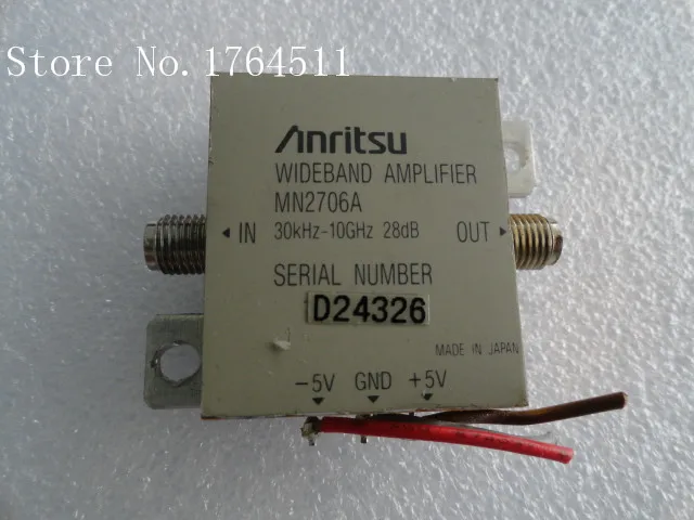 

[BELLA] Anritsu low noise amplifier MN2706A 30KHz-10GHz/28dB 5V (3.5mm-K)