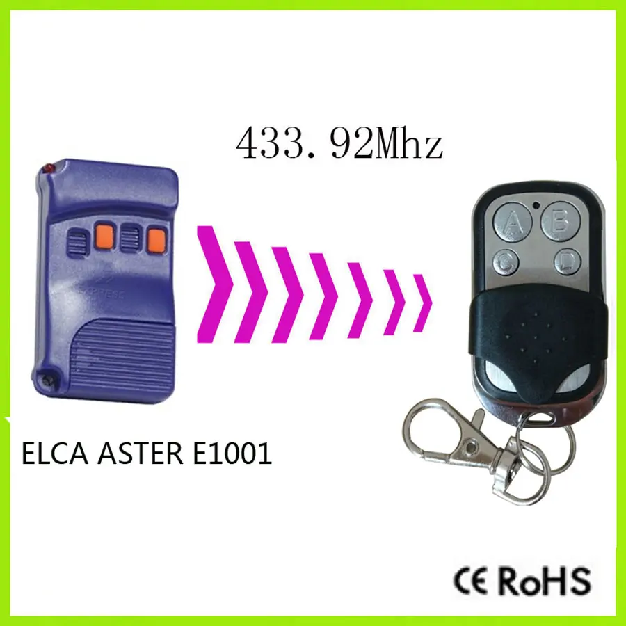 Пульт дистанционного управления ELCA ASTER E1001 433 92 МГц для гаражных дверей (с