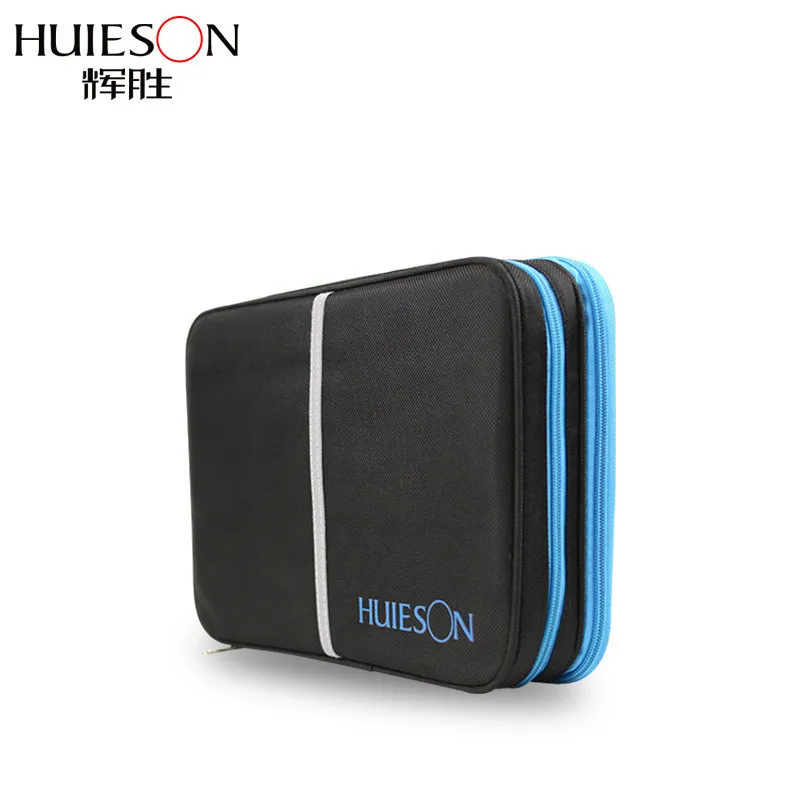 

Huieson Big Capacity Double Layer Rectangle Table Tennis Bag Waterproof Oxford Cloth Case for 2 Rackets and Accessorries