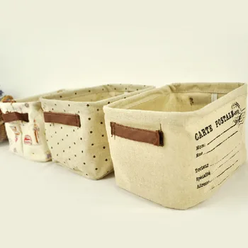 

Foldable Bathroom Dirty Clothes Laundry Storage Buckets box Bag Kids Toy Cotton Linen Storage Basket Home decoration