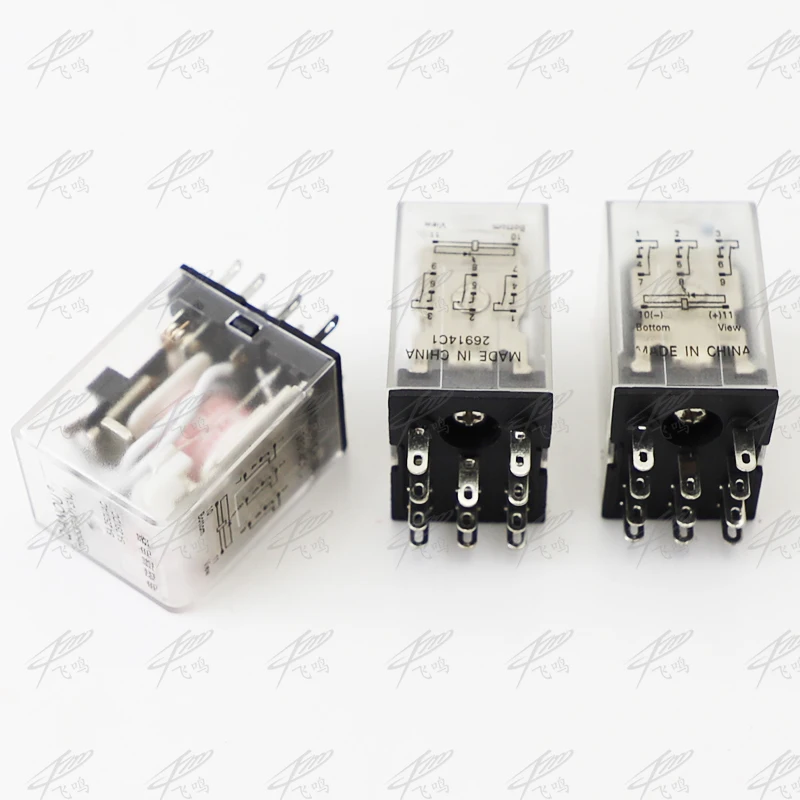 MY3 HH53P MY3NJ Мини реле мощности катушки 11pin 3NO 3NC Светодиодная лампа 5A AC 220V |