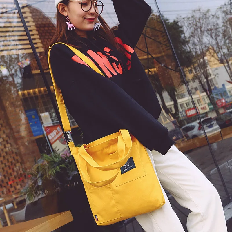  Fashion Messenger Bags for Women 2019 Brand New Women Patch Letters Canvas Handbags Female Students - 32966905886