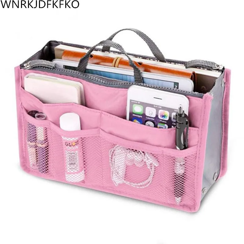Organizer Insert Bag For Women Nylon Travel Organizer-Insert Bag Bag-Organizer Lady Makeup Cosmetic Bag Cheap Womens Tote