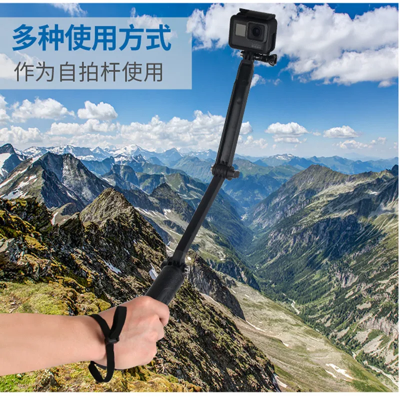 TELESIN дизайн для Аксессуары для штатива Gopro 3 Way Monopod Mount Float Bobber Grip для Gopro Hero6 5 4 3+ для xiaomiyi SJ4000