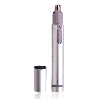 

Men Battery Powered Face Care Painless Manual Portable Mini Safe Removal Stainless Steel Electric Shaving Nose Hair Trimmer Tool