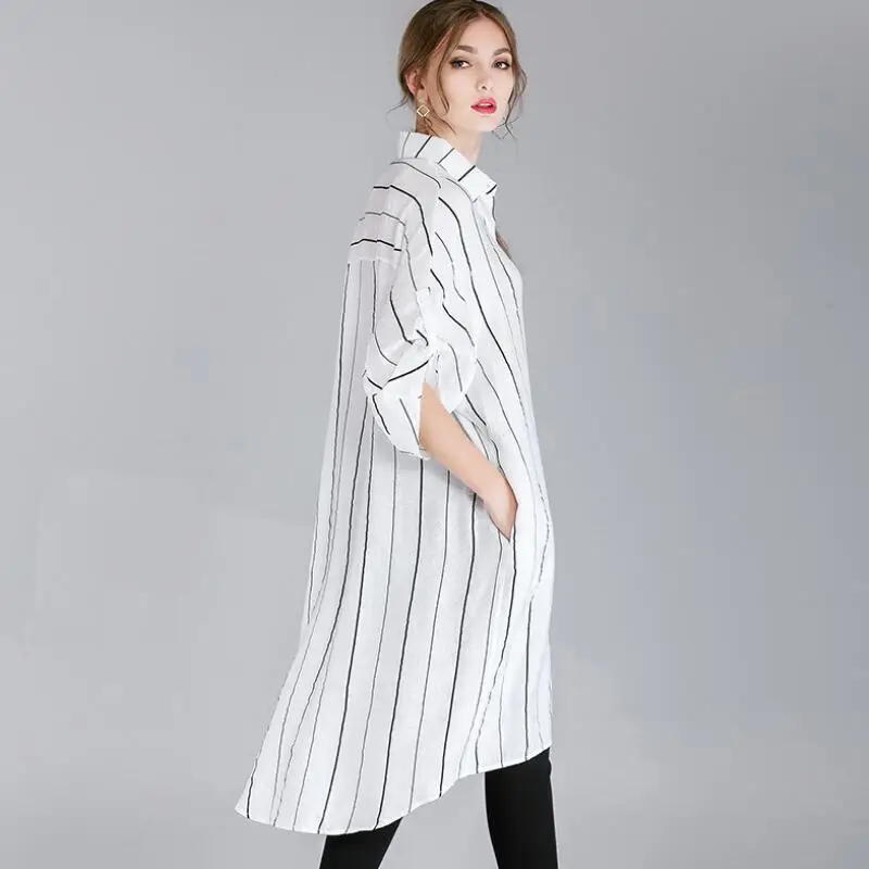 الكورية ملابس عصرية زائد حجم امرأة قمصان عارضة طويل بلايز فضفاضة ومريحة طويلة الأكمام بلوزة