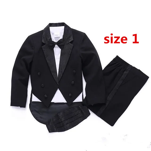 Boys White Suit/Tuxedo Party/Baptism/Wedding 5 pieces Outfit/Sizes 2-18 
