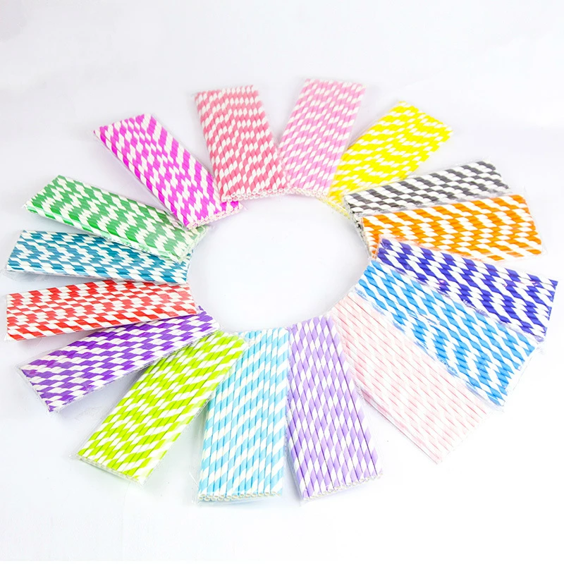 

100pcs/set Colorful Dot Paper Straws For Birthday Wedding Decorative Event Party Supplies Environmental Creative Drinking Straws