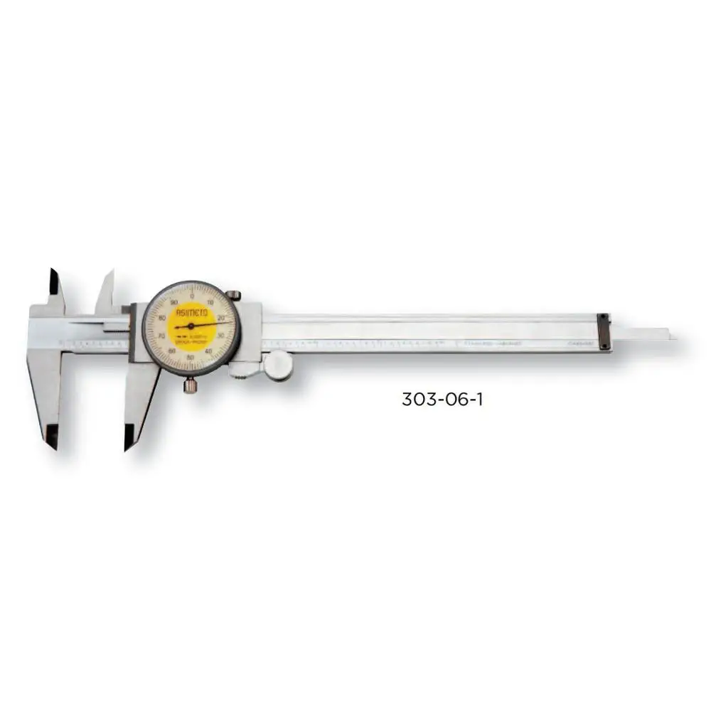 

ASIMETO Measuring Range 0-300mm Resolution 0.02mm Dial Calipers 303-12-2