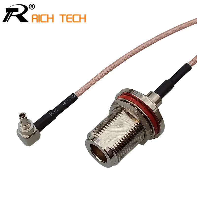 RF N Switch CRC9 Pigtail Cable N Female Bulkhead O-ring Connector Switch CRC9 Male Right Angle Connector RG316 Cable 15cm 6 RF N Switch CRC9 Pigtail Cable N Female Bulkhead O-ring Connector Switch CRC9 Male Right Angle Connector RG316 Cable 15cm 6