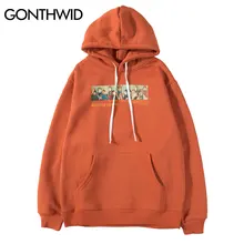 GONTHWID/флисовые толстовки с принтом китайской Пекинской оперы; уличная одежда в стиле хип-хоп; Модный Повседневный пуловер; толстовки с капюшоном; топы в стиле Харадзюку