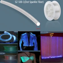 Завод 0,5 мм пластиковые стороны излучающие блеск Точечный светильник Оптическое волокно для водопад светильник занавес подвесной светильник s