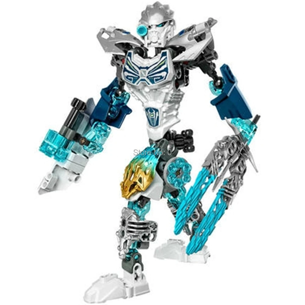 611 4 131 шт. Биохимический воин bionicle kopaka ice 71311 строительные блоки кирпичи