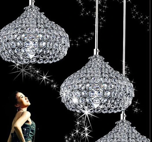 

Led Iron Crystal 18cm Simple Modern Restaurant Pendant Lights For Dining Room Modern Pendentes e Lustres Pendant Lamp