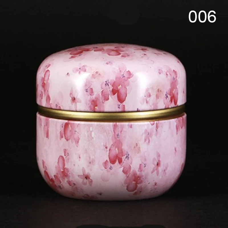 

Fashion Multifunction Chinese Style Tea Caddies Round Metal Tea Box Jar with Lid Dropshipping FAS