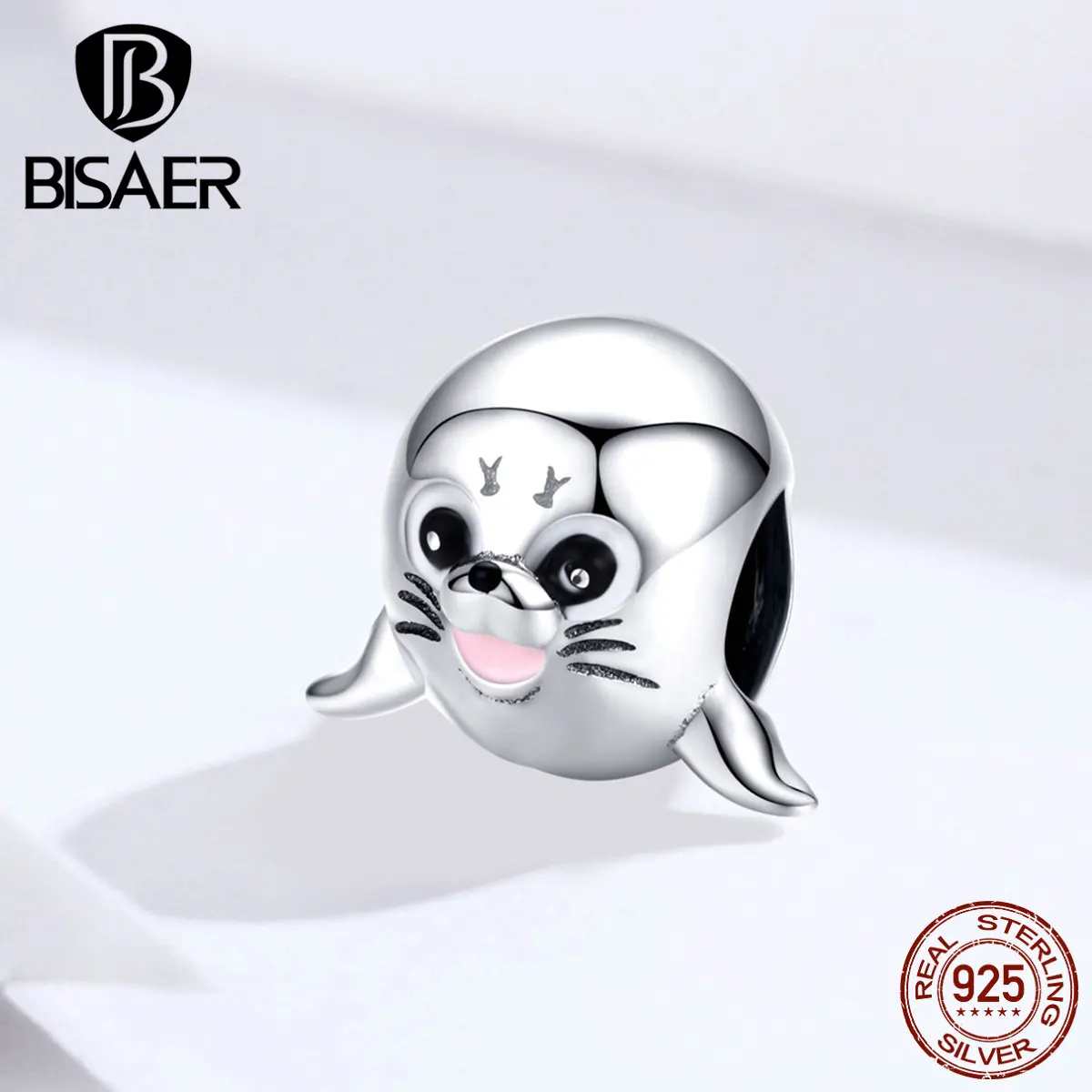 

Animal Beads BISAER 925 Sterling Silver Sea Lion Silver Beads Charms fit for Charm Bracelets Silver 925 Jewelry ECC1253