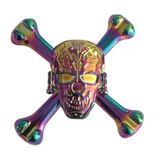 Большой призрак кости Красочные Спиннер EDC ручной Спиннер аутизм СДВГ Дети Рождественские подарки металлические пальчиковые игрушки Спиннеры