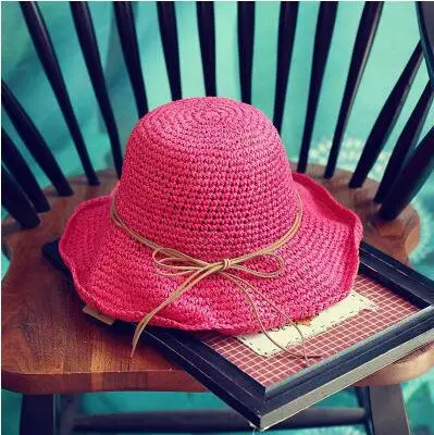 BINGYUANHAOXUAN Женская пшеничная Панама летняя соломенная шляпа Новая мода - Цвет: 19