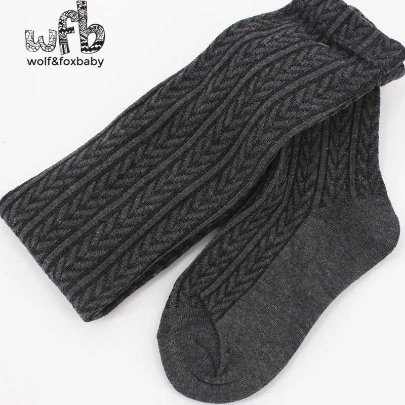 Retail 2-7years tights stockings candy color thickened children Kids infant Baby Combed Cotton spring autumn fall winter