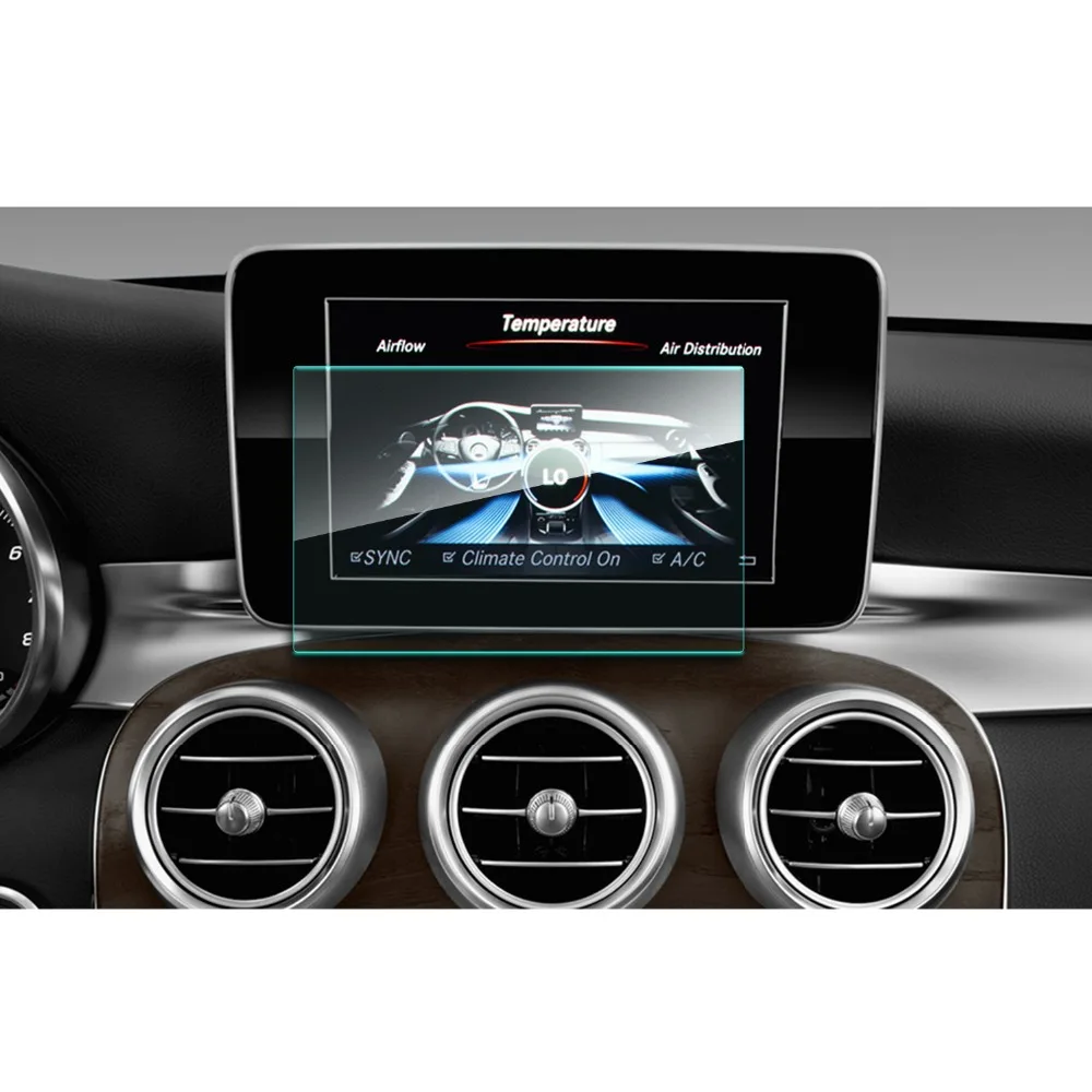 

RUIYA screen protector for Mercedes benz C-CLASS W205 7inch navigation touch center display,9H tempered glass protective film