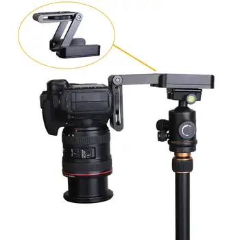 

Z Flex Tilt Tripod Head Aluminum Alloy Folding Z Tilt Head Quick Release Plate Stand Mount Spirit Level For Phones Camera