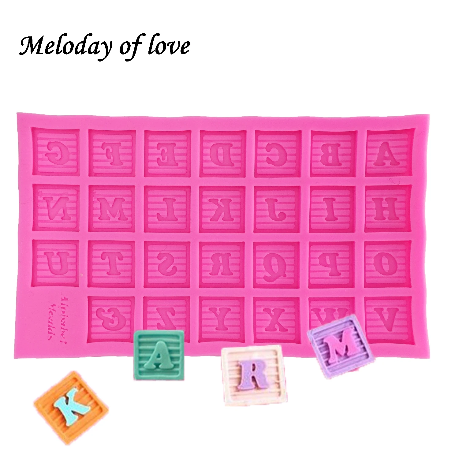 

Letter of the alphabet silicone mold Fondant cake decorating DIY cookie tool cake chocolate Kitchen Baking Accessories T1313