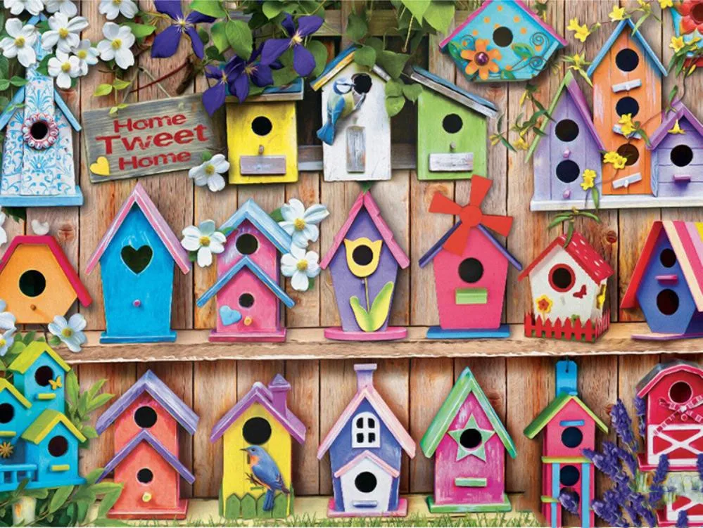 Full Square/Round Drill 5D DIY Diamond Painting &quotBirds houses&quot 3D Embroidery Cross Stitch Home Decor | Дом и сад