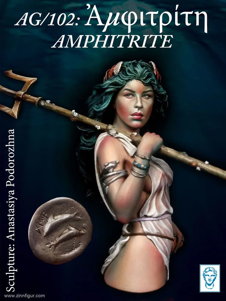 

1/12, Amphitrite, Ancient Greece, Resin Model Bust GK, Unassembled and unpainted kit