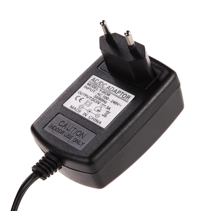 AC 100 240V конвертирующий адаптер DC 5V 3A Мощность 5 5x2 мм 3000mA Зарядное устройство