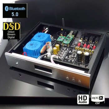 

Bluetooth 5.0 DAC AK4497+AK4118 decoder for audio amplifier chip supports DSD256/PCM384K Amanero USB Card upgrade AK4495SEQ