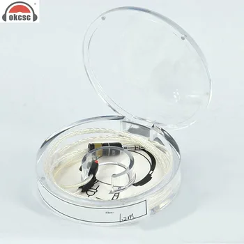 

OKCSC Earphone Upgrade Cable Exchange Cable for Audio-technica IM50 IM70 IM02 IM03 8-core Single Crystal Sliver