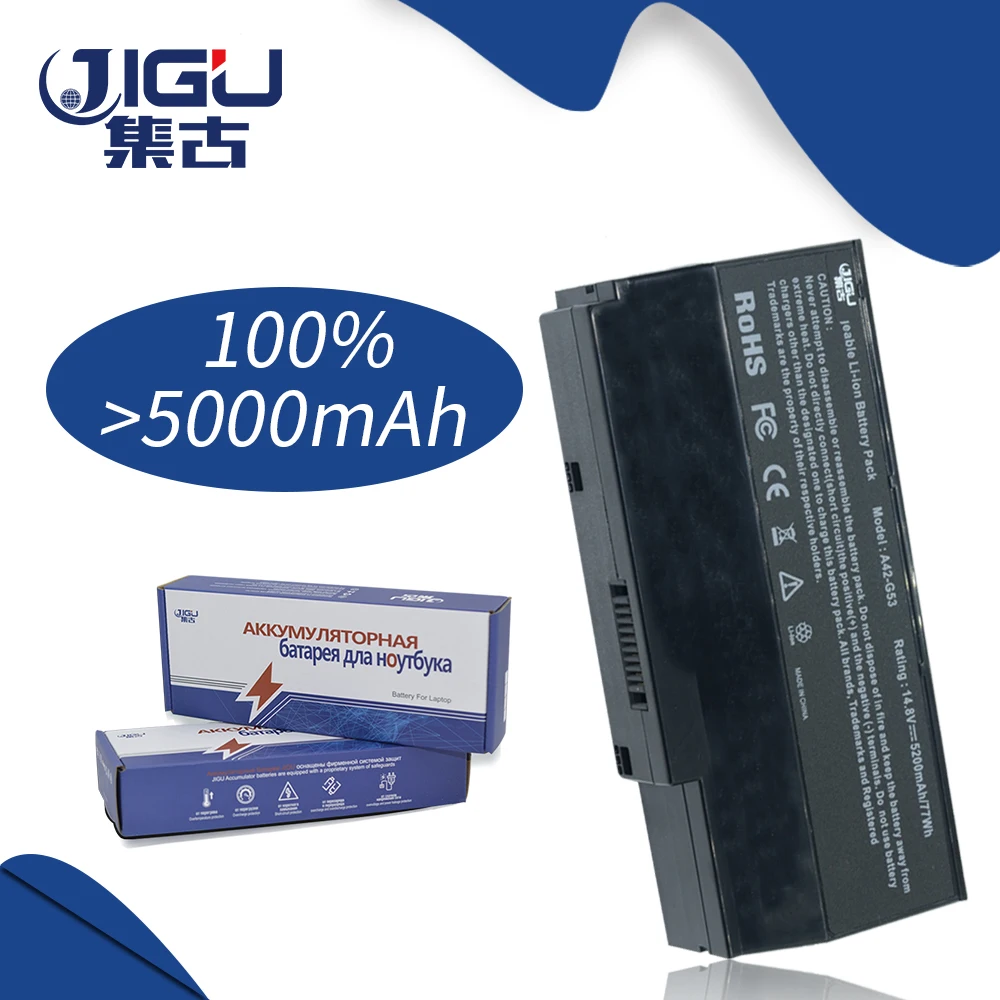 JIGU 8Cell Аккумулятор для ноутбука Asus A42 G73 G53 G73G G73GW G73J G73JH G73JW G73SW G73S G53S G53J 14 8 V|laptop